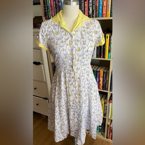 Unique Vintage Dresses & Skirts - Unique Vintage Unicorn Dress Size M